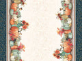 Bountiful Harvest Scene Double Border BOUN5880-E good for tablecloths valences table runners and other projects