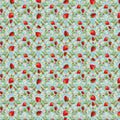 Berry Sweet Blue Strawberries & Flowers CD3406-BLUE