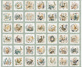 Cotton Tails - 36" Panel 42 Blocks each about 5" square 30079-H