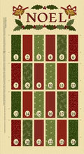 Cozy Christmas Advent Calendar Panel Multi 24" C111339P-MULTI Heavy Weight Fabric