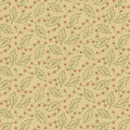 Cozy Christmas Cream Holly R111330D-CREAM