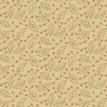 Cozy Christmas Cream Holly R111330D-CREAM