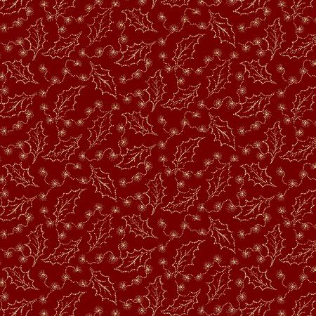 Cozy Christmas Red Holly R111330D-RED