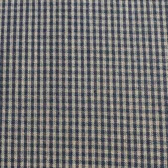 Dunroven Homespun H23 Navy/Teadye Mini Check