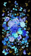 Escapade Black Metallic Butterfly Panel 24in CM3790-BLACK