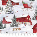 Farmstead Friends Scenic DP26897-41 Pale Blue
