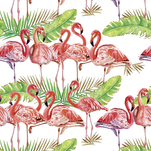 Flock Star Flamingo Flocks 3802-01 White