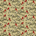 Frozen in Time- Cardinals and Branches Cream 2712-33