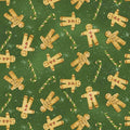 Gingerbread Christmas Tossed Gingerbreadmen Y4122-112 Green
