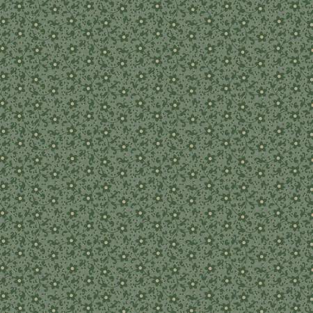 Grace Elizabeth Green Flower Scroll R101686D-GREEN