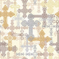 He Leads Me Crossed 1834-41 Ivory