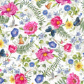 Indigo Song Allover Floral ISON 05642-W