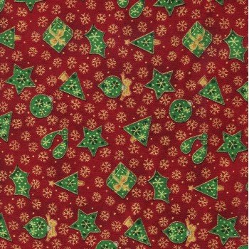 Joy of Christmas Charms Metallic Red F0374 03
