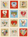 Mother's Valentine R551324D-MULTI 24 Blocks per panel each block about 7" square 28"x44