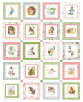 Peter Rabbit & Friends™ 36in x 43in Panel - PD15868R-PANEL 20 approx 8"x8