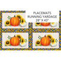 Pumpkins Placemats Cream Multi DP26944-14 2 Placemat panels