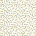 Snowman's Village Cream Pine R191407D-CREAM
