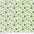 St. Patricks Day Tossed Shamrocks C12405 White