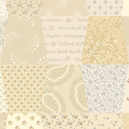 Stash Happy Cream Patchwork R381622D-CREAM