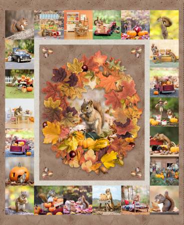 The Secret Life of Squirrels III Digital 36" Panel Y4525-55