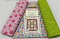 3 Yard Quilt Fabric Top Kit - Cranberry Summer 3 yard quilt pattern and matching thread