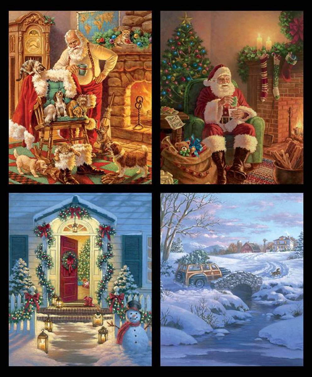 A Classic Christmas Pillow Panel P9544-PILLOW Panel