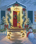 A Classic Christmas Porch Panel Digital P9542-PORCH