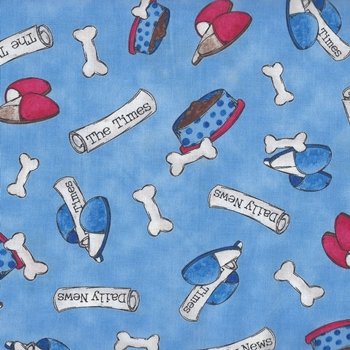 A Dogs Life tossed bones and slippers 23422 b Blue