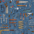A Little Handy Tool Pegboard 28196B Blue