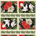A Peaceful Season Christmas Bird Panel