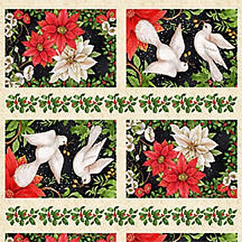A Peaceful Season Christmas Bird Panel