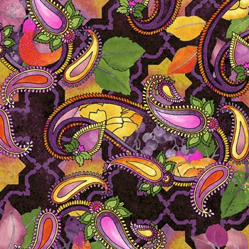 Abundance Paisley 2 ABU 2 Purple