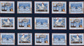 All Things Good Tea & Coffee C7895 Navy 15 Blocks
