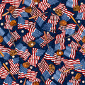 AMERICA'S PASTIME - FLAGS & BASEBALL MOTIFS 28351