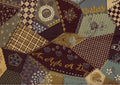 An apple a Day Patchwork Blue/Brown 02501  55
