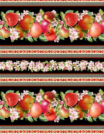 Apple 11" Stripe FRUIT-CD2862  Black