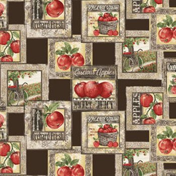 Apple Picking Time Motifs 03368 77 Black