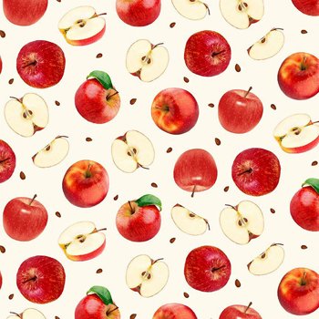 Apples and Slices FRUIT-CD2865 Cream