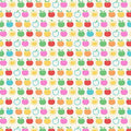 Apples Colorful ~1/2" wide 9685 41 White