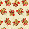 Apples Farm Raised Tossed Baskets 1980 Cream