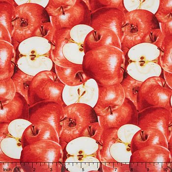 Apples farmers market 0100-1 red sliced