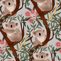 Aussie Friends Animals Koala Bears 2100-90 Gray