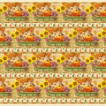Autumn Splendor Border Stripe 274-31 Tan