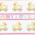 Baby Love Border Stripe Pink 0212 01