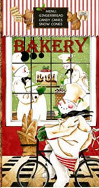 Baker’s Dozen Chef Panel 22115 RG Red 24" x 44