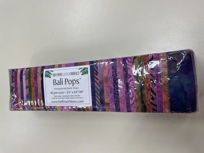 Bali Pop Batik Wild Berry 2.5" Fabric Strips #405