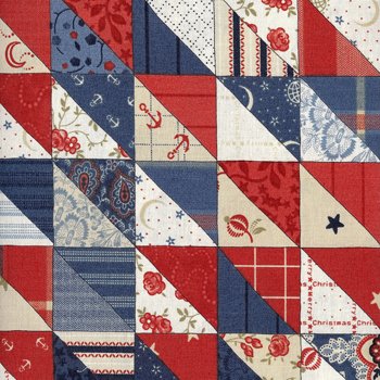 Bar Harbor Nautical 14651 12 patchwork