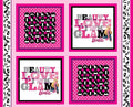 Barbie 4 Motif Pillow Panel 36"x45