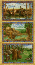 Bears Got Game Panel 1270 14 (3 squares ~12"x20")