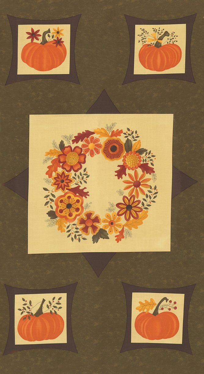Beauty Fall Panel 17880 14 Moss 24"x44